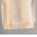Female Knitting Sweater V-neck Loose-fitting Waistcoat