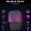 Lei Lang TF900 Single Hand Mouse Keyboard Suit