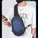 Men's Shoulder Solid Color Crossbody Bag
