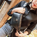 Men's Street Rivet Small Shoulder Crossbody Bag