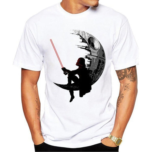 Plus Size Jedi Print Comic Short Sleeve