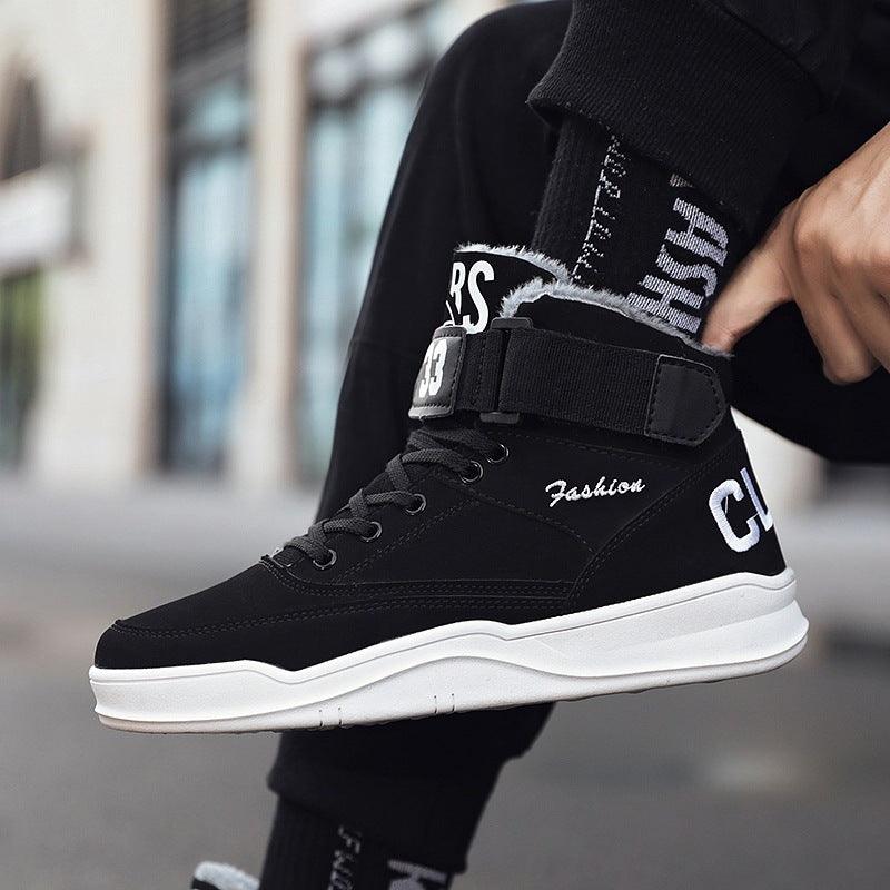 Add velveteen cotton shoes