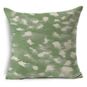 New Green Geometric Print Linen Pillowcase