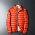 Men's Stand Collar Lightweight Feather Cotton Jacket