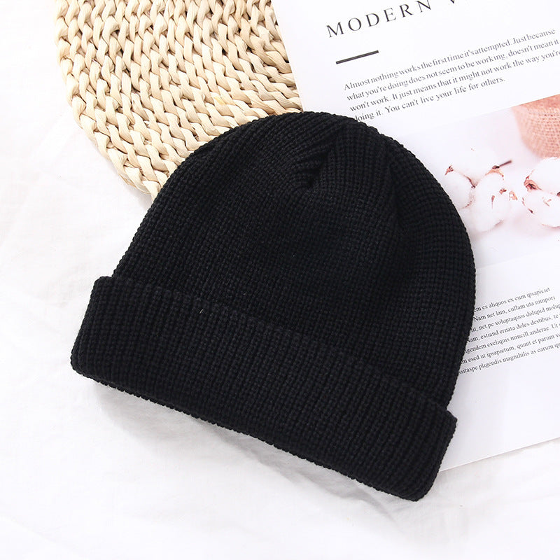 Autumn And Winter Warm Landlord Hat Melon Skin Women Retro Knitted Hat