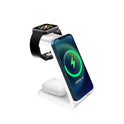 3-in-1 Multi-functional Upright Mobile Phone Holder Dual Coil Wireless Charger