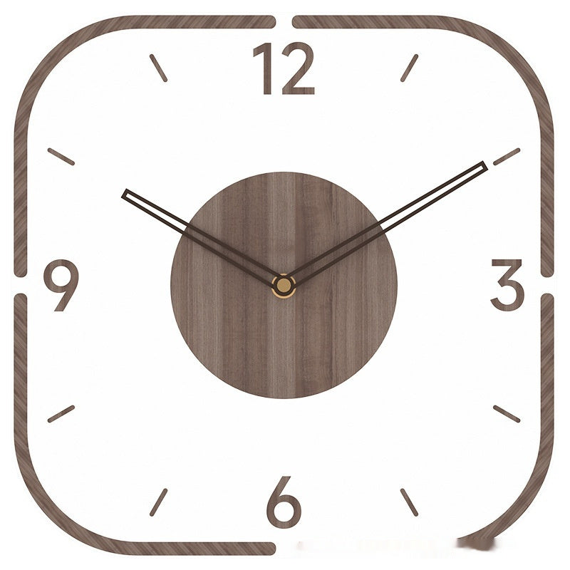 Creative Transparent Wooden Frame Wall Clock