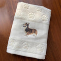 Dog Embroidery Water Absorbing Wash Towel