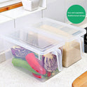 6 PCS Fridge Box Holder Kitchen Clear Organiser Cupboard Food Storage Container