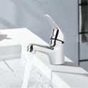 Basin Sink Mixer Taps Waterfall Single Lever Bathroom Mono Cloakroom Tap Fixings