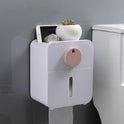 Wall-mounted toilet towel box