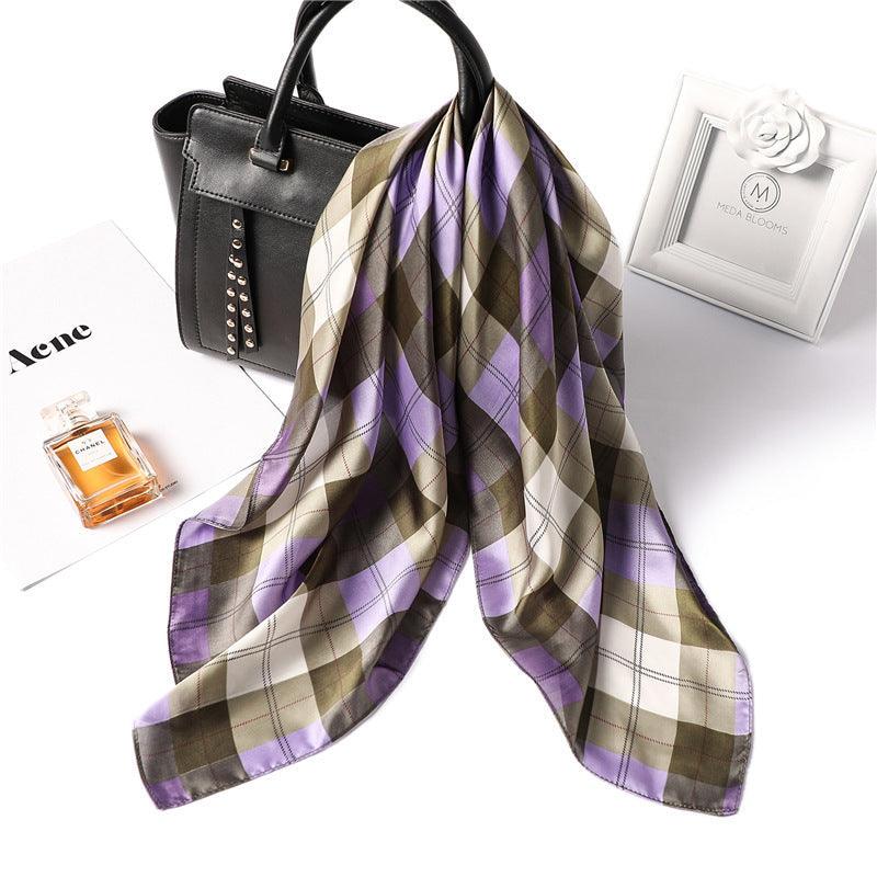 Colorful plaid scarf