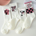 Autumn New All-matching Good-looking Mori Style Mid-calf Socks Women