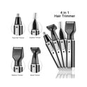 Mens 4 In 1 Rechargeable Hair Beard Eyebrow Ear Nose Shaver Trimmer Electric Kit