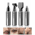 Mens 4 In 1 Rechargeable Hair Beard Eyebrow Ear Nose Shaver Trimmer Electric Kit