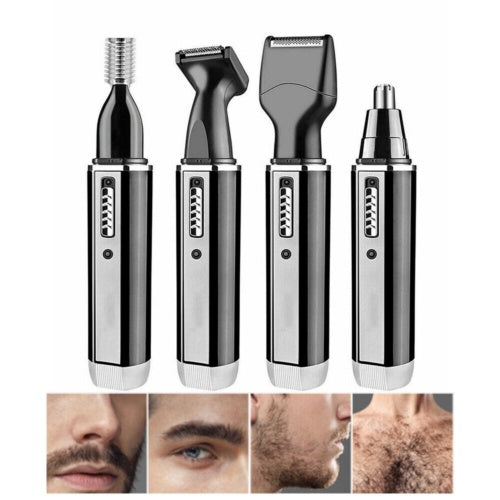 Mens 4 In 1 Rechargeable Hair Beard Eyebrow Ear Nose Shaver Trimmer Electric Kit