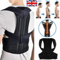 Adjustable Posture Corrector Back Brace Men Women Lumbar Shoulder Support Belt