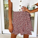 Ruffle skirt evening high waist skirt