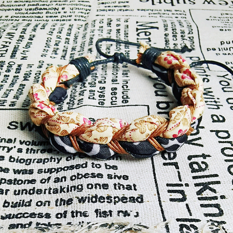 Colorful Ropes Carrying Strap D200 Ethnic Style Woven Bracelet