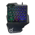 One-Handed Mechanical Gaming Keyboard RGB Backlit Portable Mini Gaming Keypad Game Controller