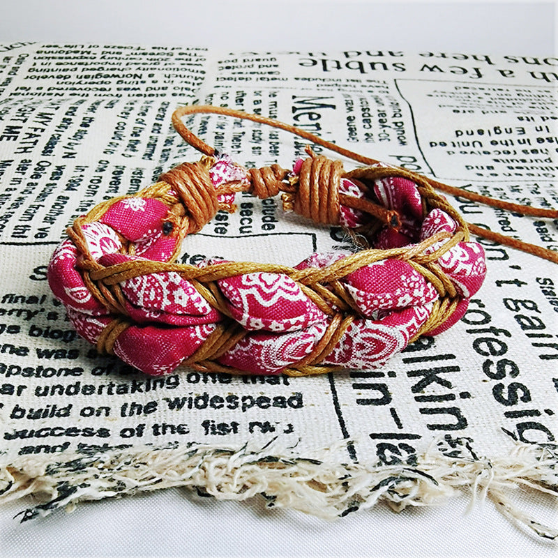 Colorful Ropes Carrying Strap D200 Ethnic Style Woven Bracelet