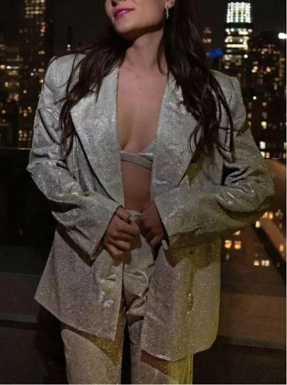 Autumn Leisure Suit Long Sleeve Women's Split Suit Trouser Suit