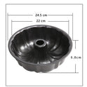 Round Deep Baking Mold Bundt Pumpkin Shape Cake Pan