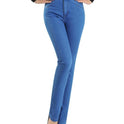 Summer Stretch Jeans Plus Size High Waist Pants Korean Style Slim