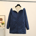 Winter Korean Style Thin Hood Long Sleeve Cotton Clothes Coat For Women