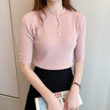 Thin Half-sleeve Knitted Jacket For Niche Wear