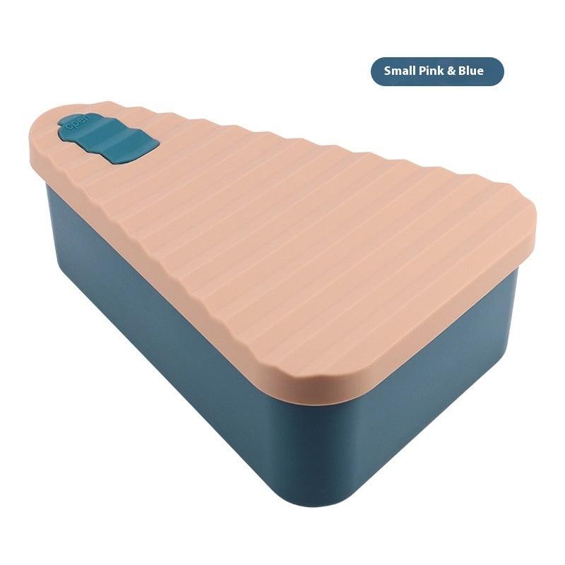 Edible Silicon Pizza Box Pastry Food Lunch Storage Box Refrigerator Microwave Heating Crisper