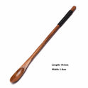 Wooden Tableware Small Wood Spoon 23cm Long Handle Bee Spoon Coffee Muddler