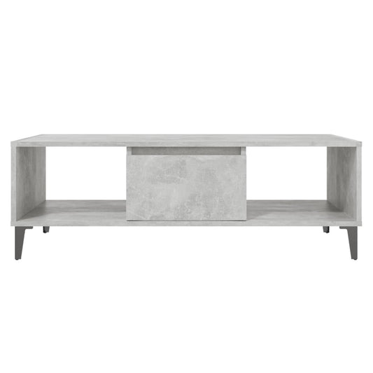 vidaXL Coffee Table Concrete Grey 103.5x60x35 cm Engineered Wood