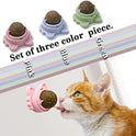Catnip Balls That Stick On Wall Catnip Balls For Cat Catnip Toys For Cats Healthy Kitty Teeth Cleaning Dental Chew Toys Cat Wall Treats