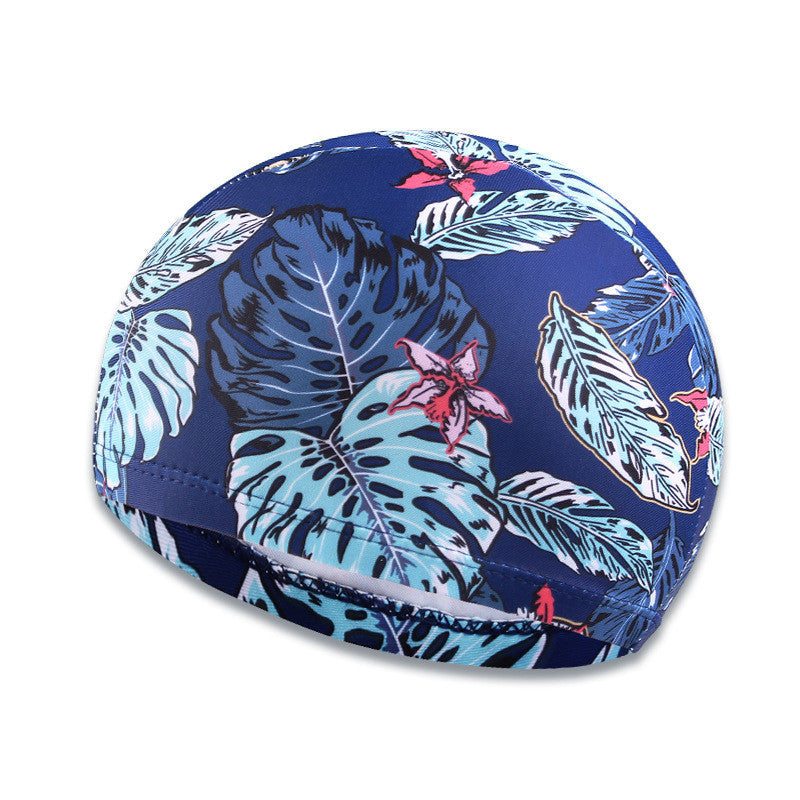 Men's And Women's Fashion Printing Quick-drying Breathable Swimming Hat