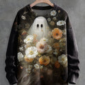 Halloween Ghost Pattern Horror Printed Sweater