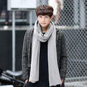 Casual Solid Color Warm And Long Couple Scarf