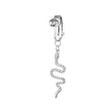 Non-perforated Snake-shaped Navel Stud Zircon