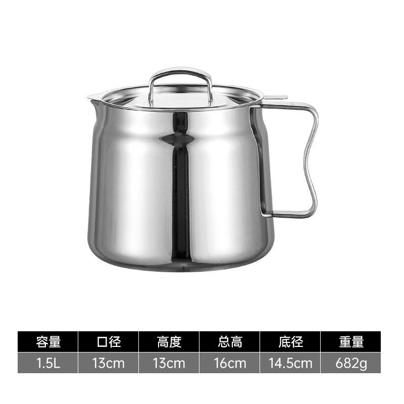 Stainless Steel Filter Oil Residue Separation Pot With Filter Screen Fried Blue