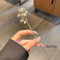 Ginkgo Leaf Pearl Hairpin Sub-high Sense