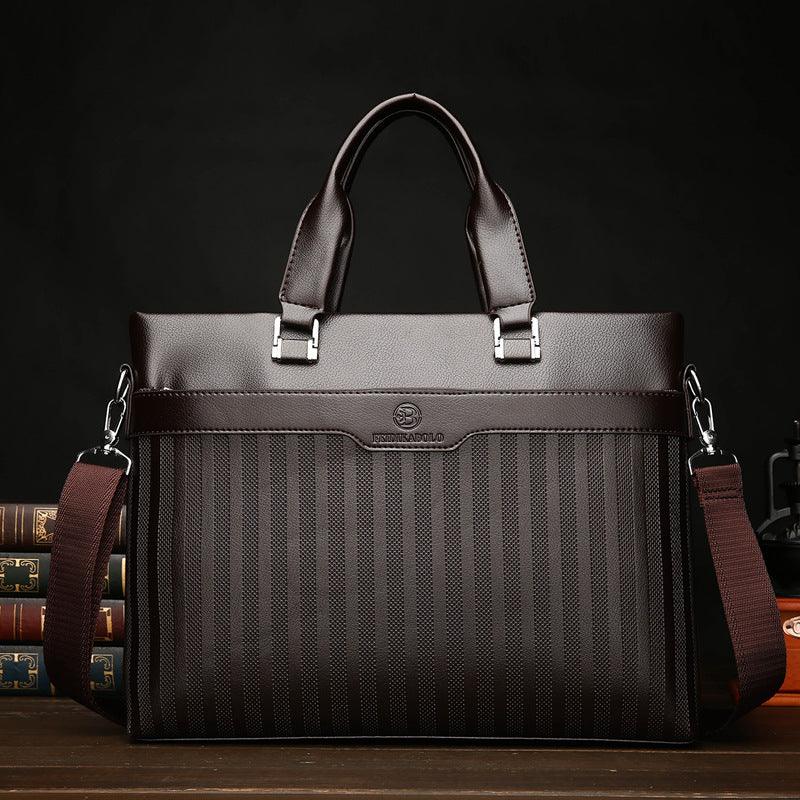 Men's Handbag Casual Briefcase Horizontal Soft Leather