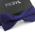 Matte Men's Solid Color Wedding Bow Tie Gentleman Polyester
