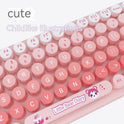 Pink Mini Cute Cartoon Wireless Keyboard And Mouse Set