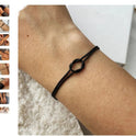 Twist Bracelet Elegant Heart Knot Fashion Simple Snake Bone Chain Hand Jewelry