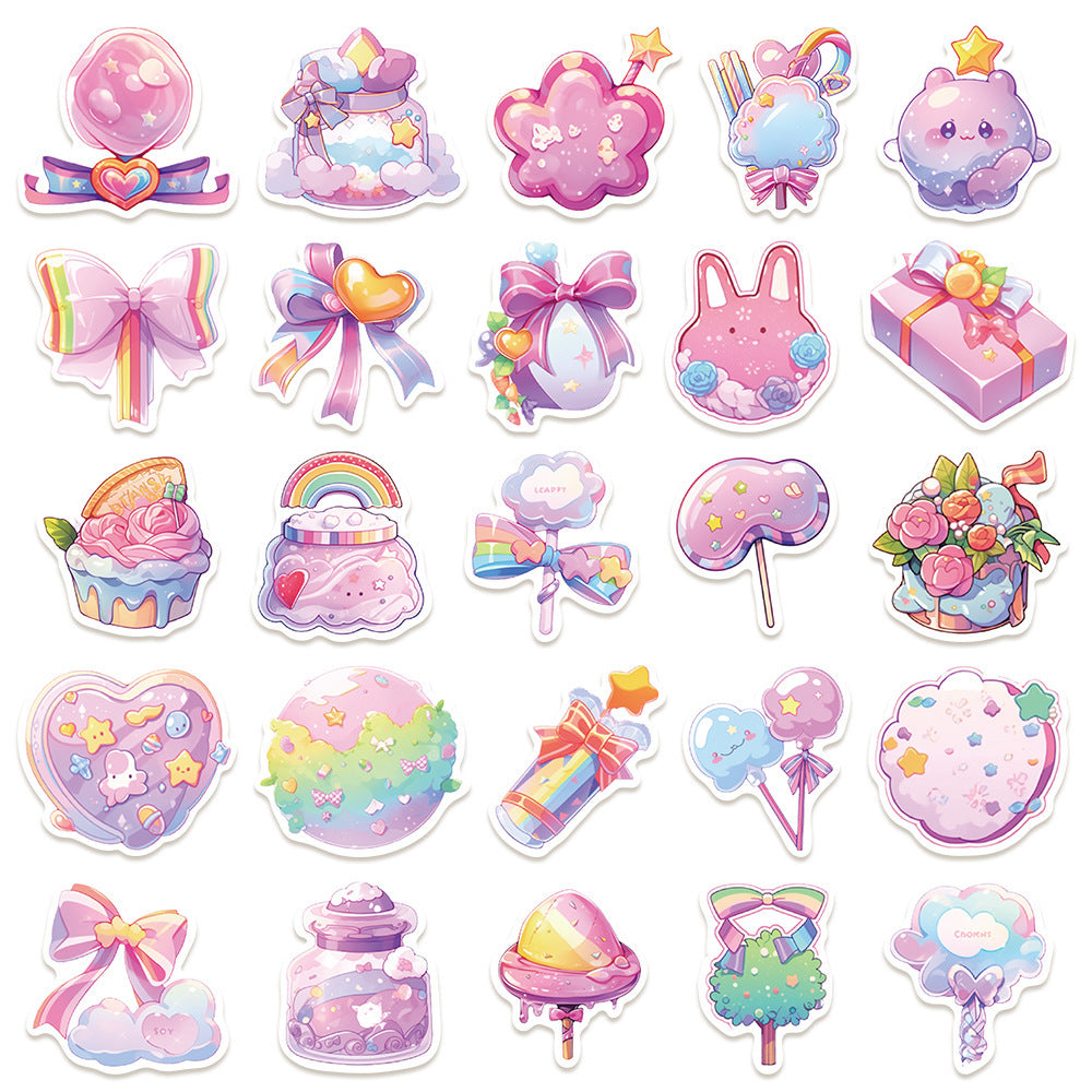 Cute Candy Small Items Decorative Waterproof Stickers