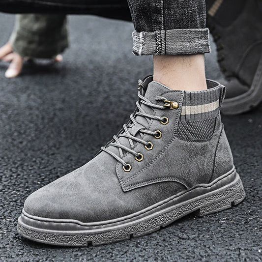 DroKorean Style Trendy High-top Men's Shoes