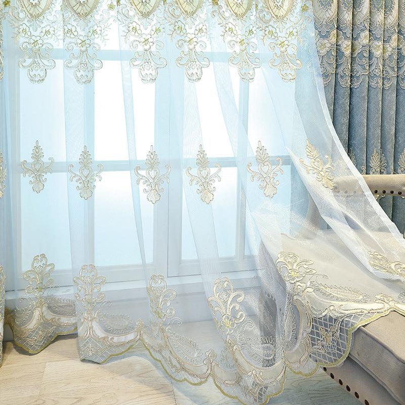 Living Room Bedroom Embroidered Curtain Shading