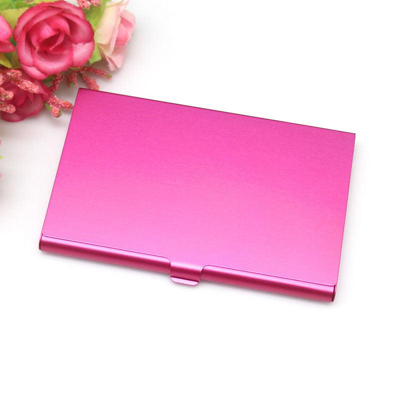 Color aluminum business card case
