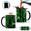 The Matrix Mug Color Change Heat Sensitive Ceramic Coffee Mug