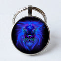 Twelve Constellation 25mm Time Gem Metal Keychain